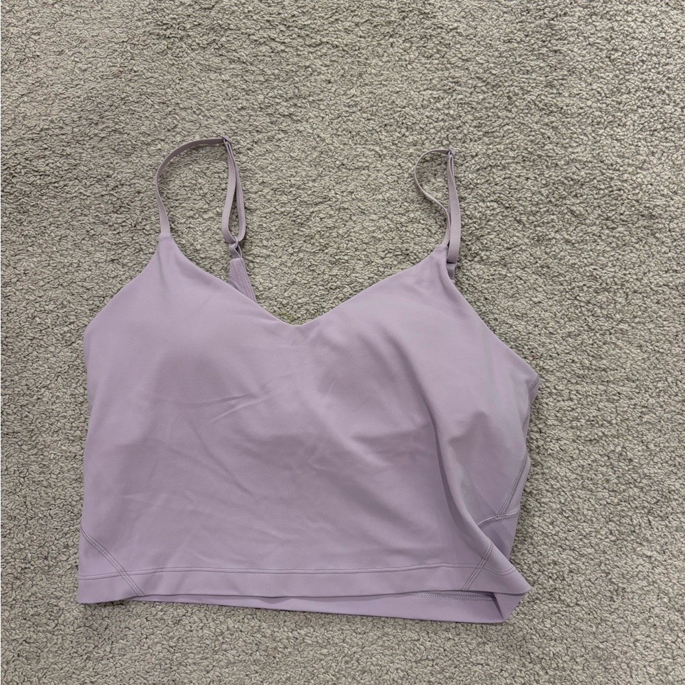 lululemon athletica Lavender Lilac Cropped Tank Top